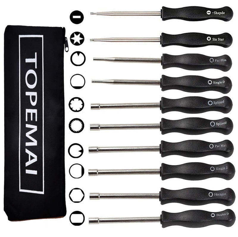 TOPEMAI 10 Pcs Carburetor Adjustment Tool Kit for Common 2 Cycle Small Engine, Carb Adjusting Tool, Carburetor Adjuster Tool for Echo Poulan Homelite String Trimmer - Image 1